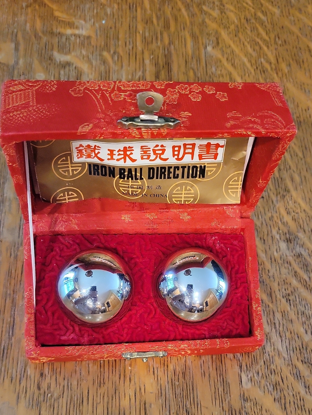 Stainless Steel Baoding Massage Balls - Silver
